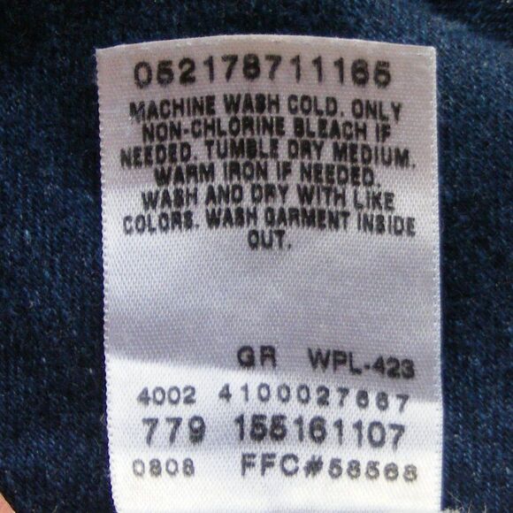 LEVI'S 515 Jeans, 16 Short, Bootcut, Dark wash, Blue, Cotton Blend, Made in MEX - Picture 13 of 13